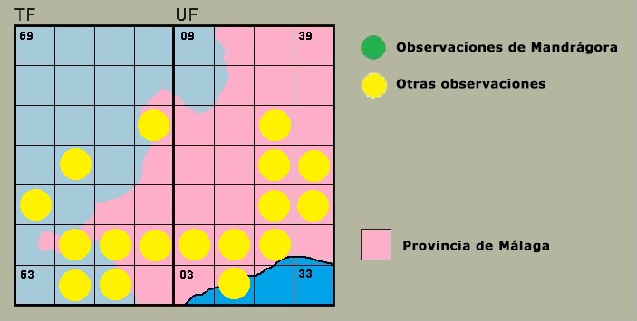Distribucin de Oxygastra curtisii en la Serrana
